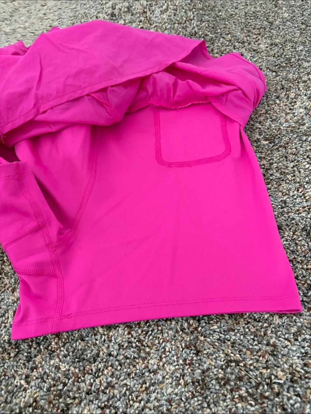 Like new- Bright Fuchsia Athletic Shorts- 2 in 1 shorts